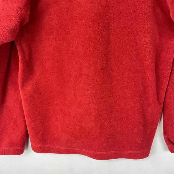 Columbia Hemlock Ridge Red 1/4 Zip Pullover Fleece Sweatshirt WU6176 Mens Size M - Picture 7 of 8